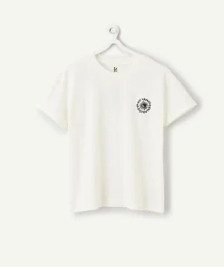 T-shirt fille blanc imprimé