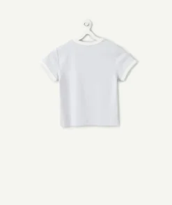T-shirt fille bleu imprimé