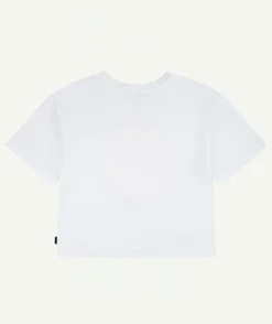 T-shirt fille court blanc