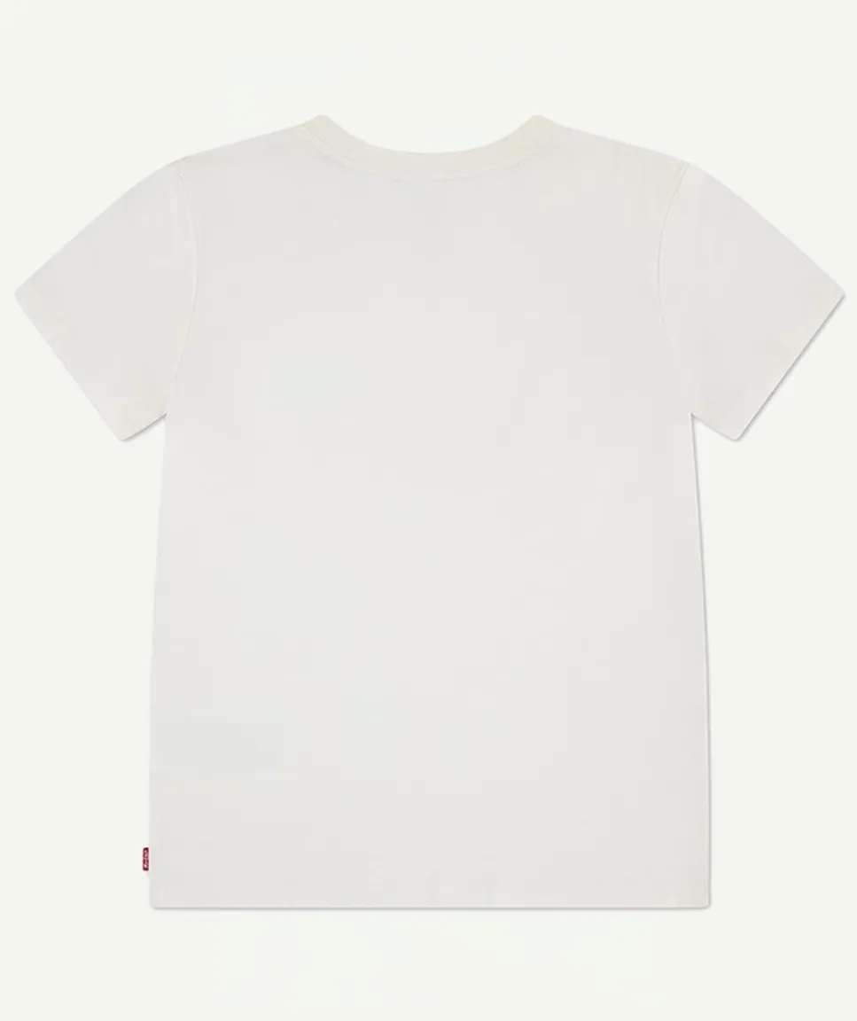 T-shirt fille écru imprimé