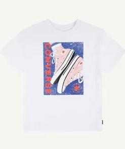 T-shirt fille droit blanc