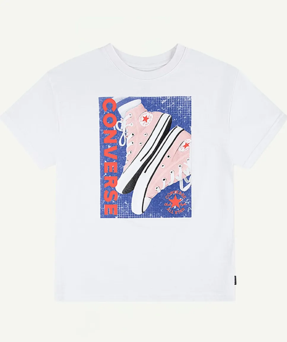 T-shirt fille droit blanc