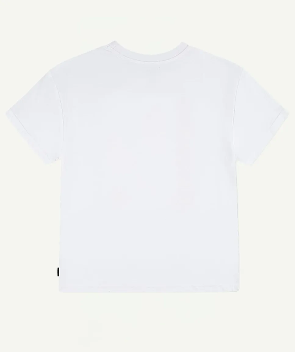 T-shirt fille droit blanc