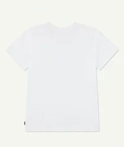 T-shirt fille droit imprimé écru