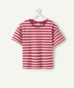 T-shirt fille droit rayé