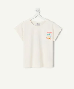 T-shirt fille imprimé blanc
