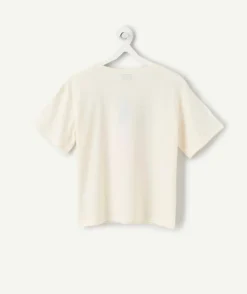 T-shirt fille imprimé cerises blanc