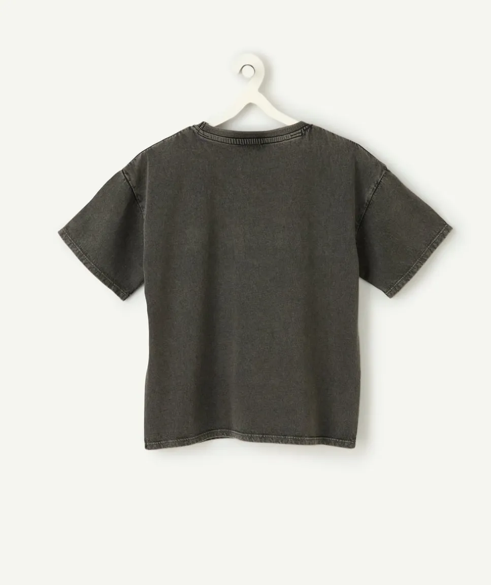 T-shirt fille imprimé léopard