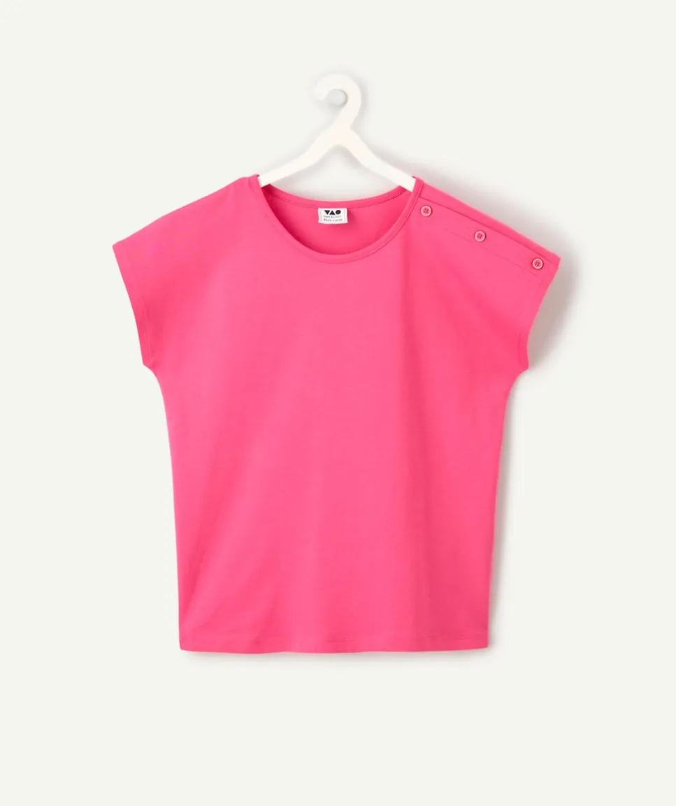 T-shirt fille rose