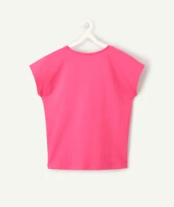T-shirt fille rose