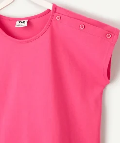 T-shirt fille rose