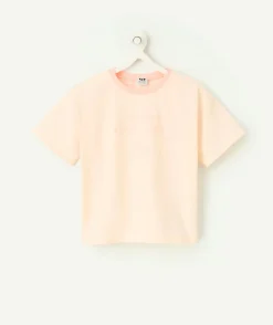 T-shirt fille rose pastel avec message