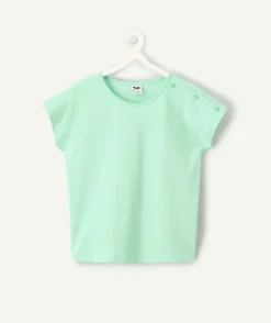 T-shirt fille vert menthe