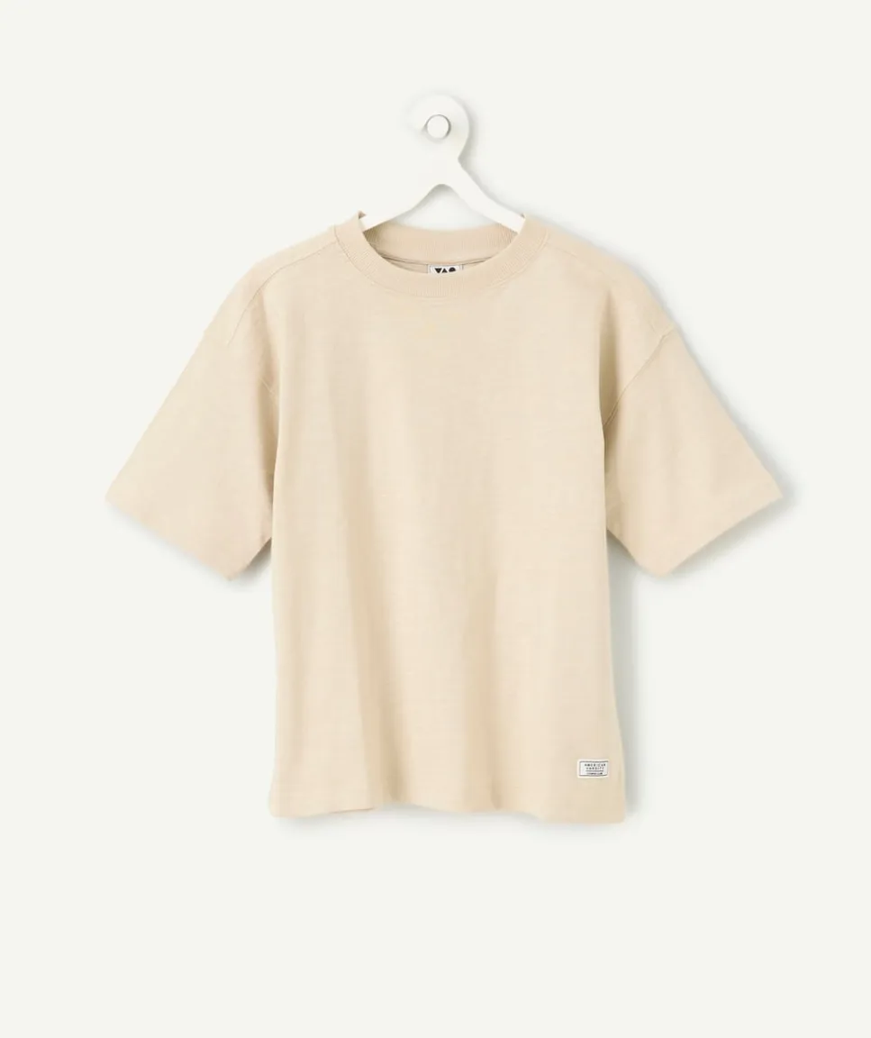 T-shirt garçon beige