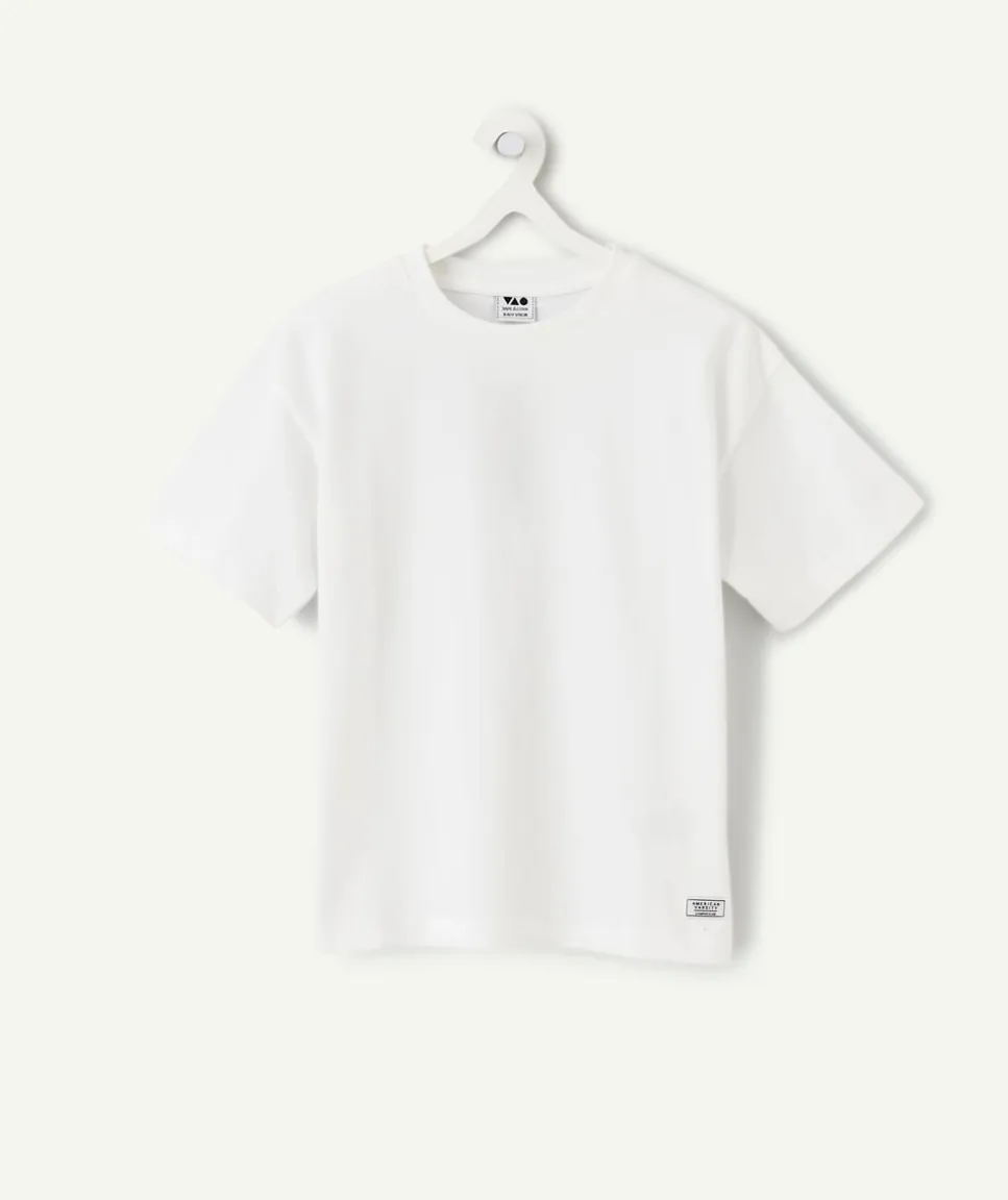 T-shirt garçon blanc