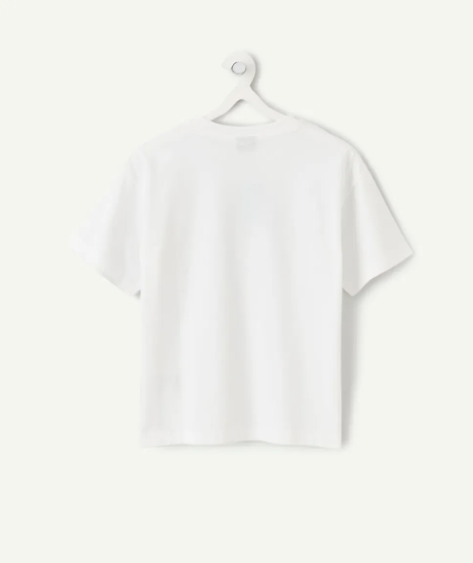 T-shirt garçon blanc