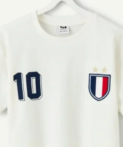 T-shirt garçon blanc coupe du monde france