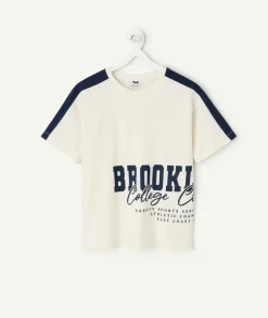 T-shirt garçon blanc imprimé