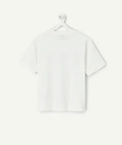 T-shirt garçon blanc imprimé