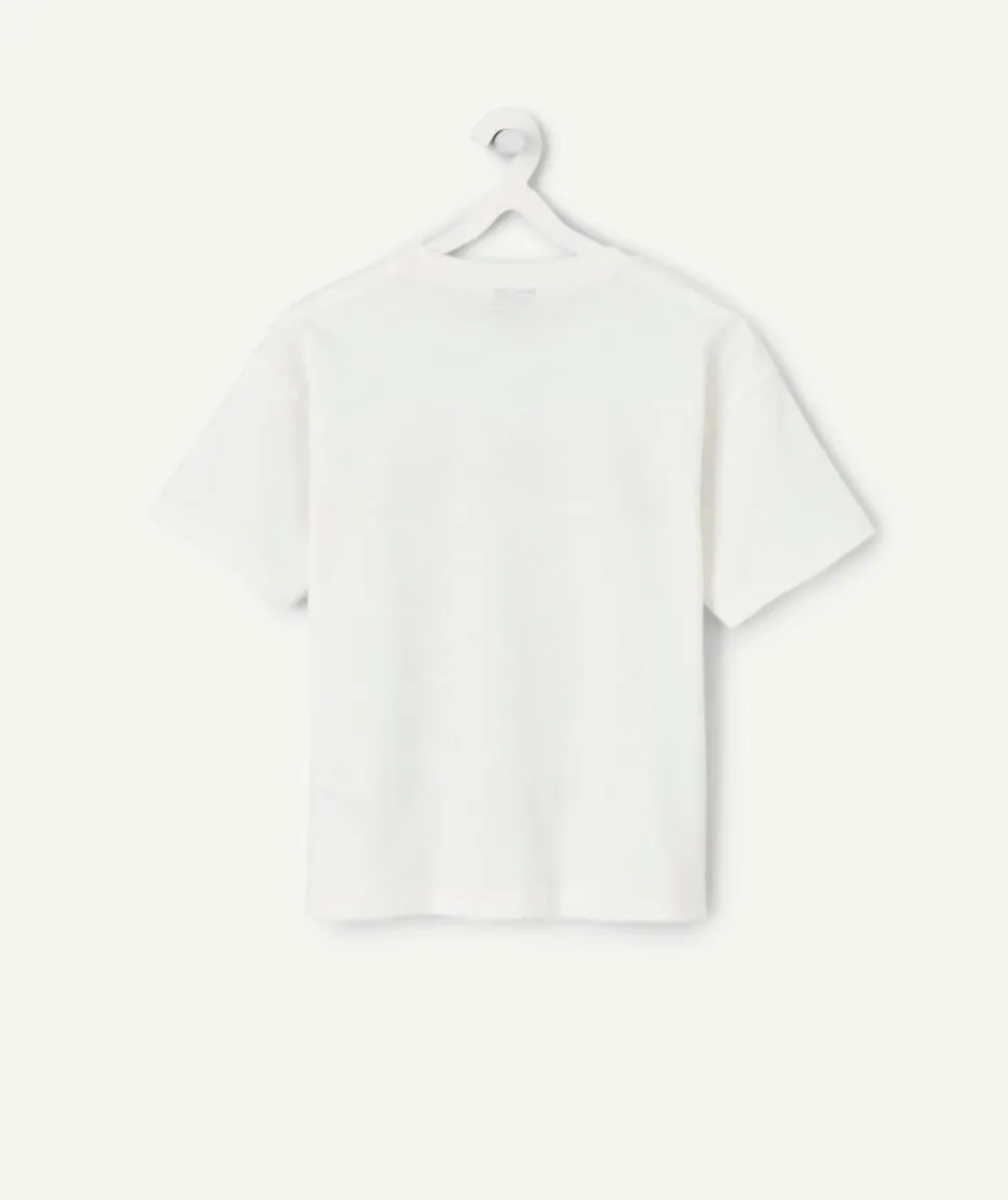 T-shirt garçon blanc imprimé
