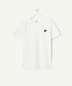 T-shirt garçon blanc imprimé
