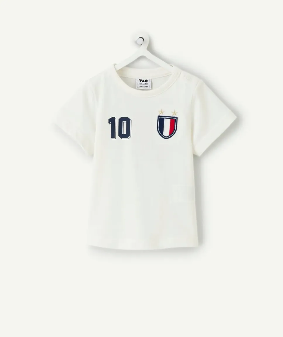 T-shirt garçon blanc imprimé