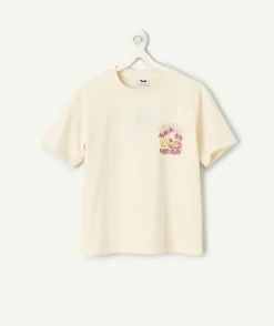 T-shirt garçon coton blanc imprimé