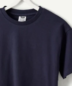 T-shirt garçon coton bleu marine