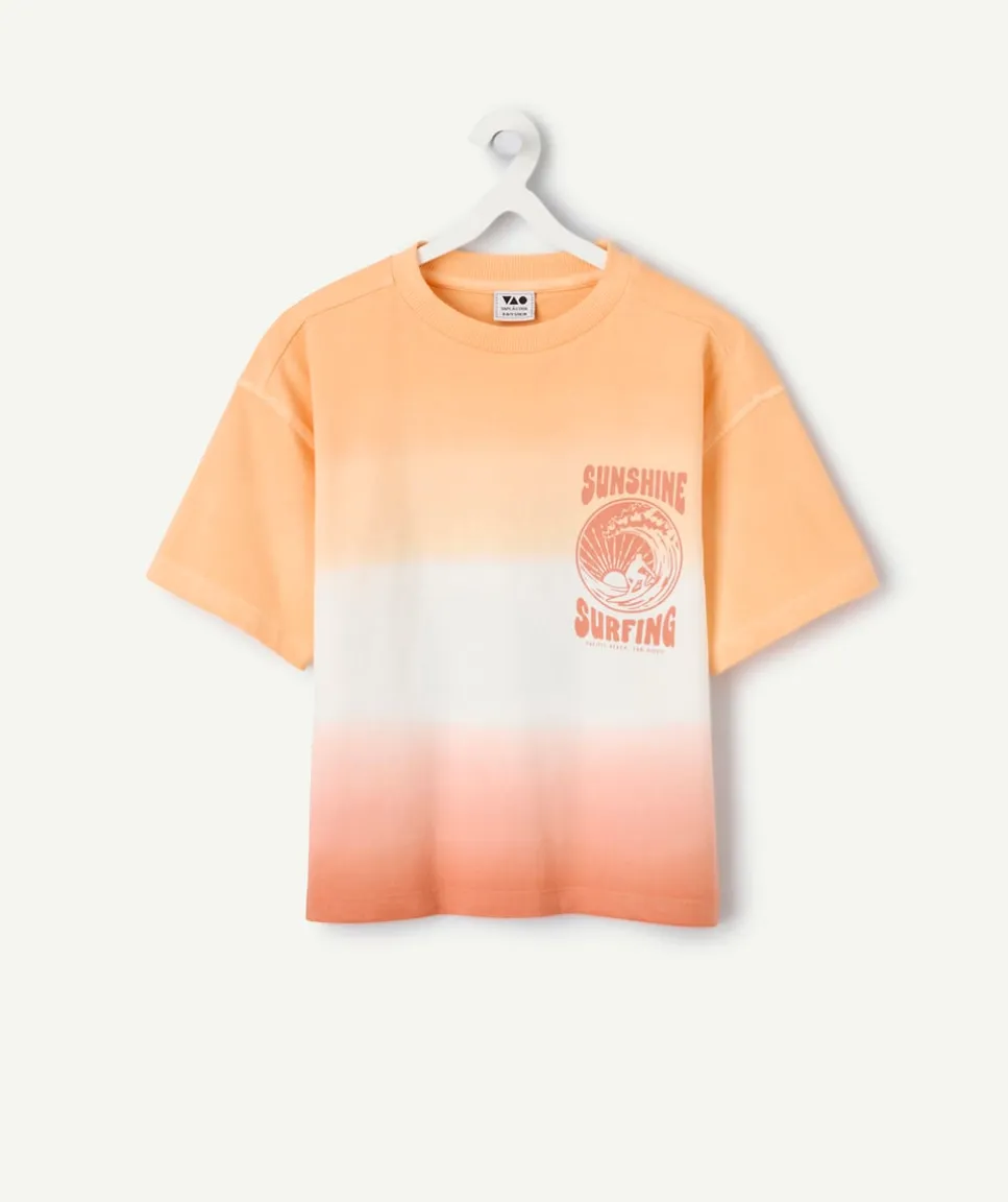 T-shirt garçon dégradé imprimé surf