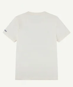 T-shirt garçon droit blanc imprimé