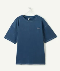 T-shirt garçon droit bleu
