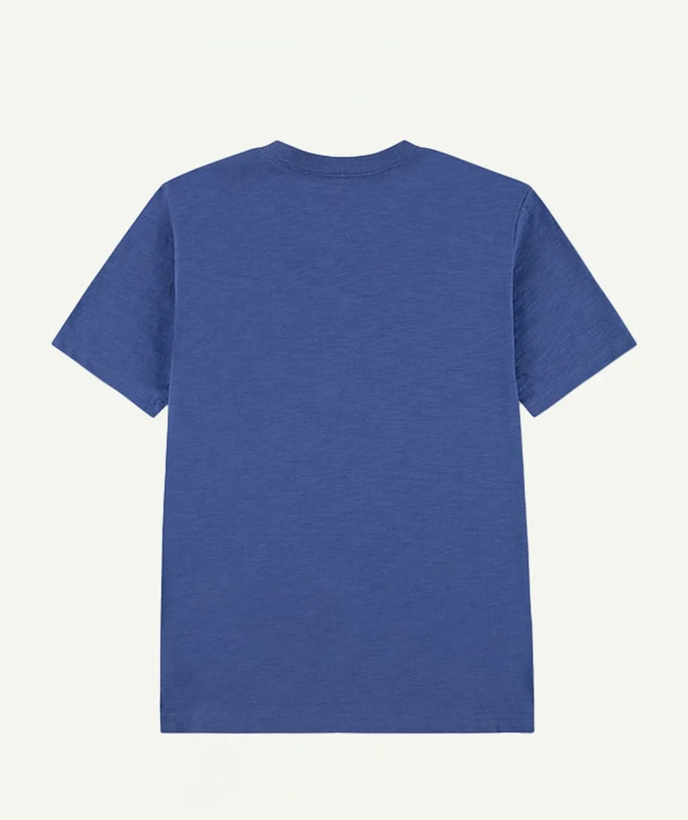 T-shirt garçon droit bleu
