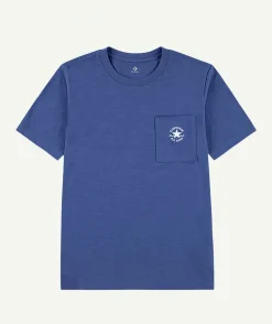 T-shirt garçon droit bleu