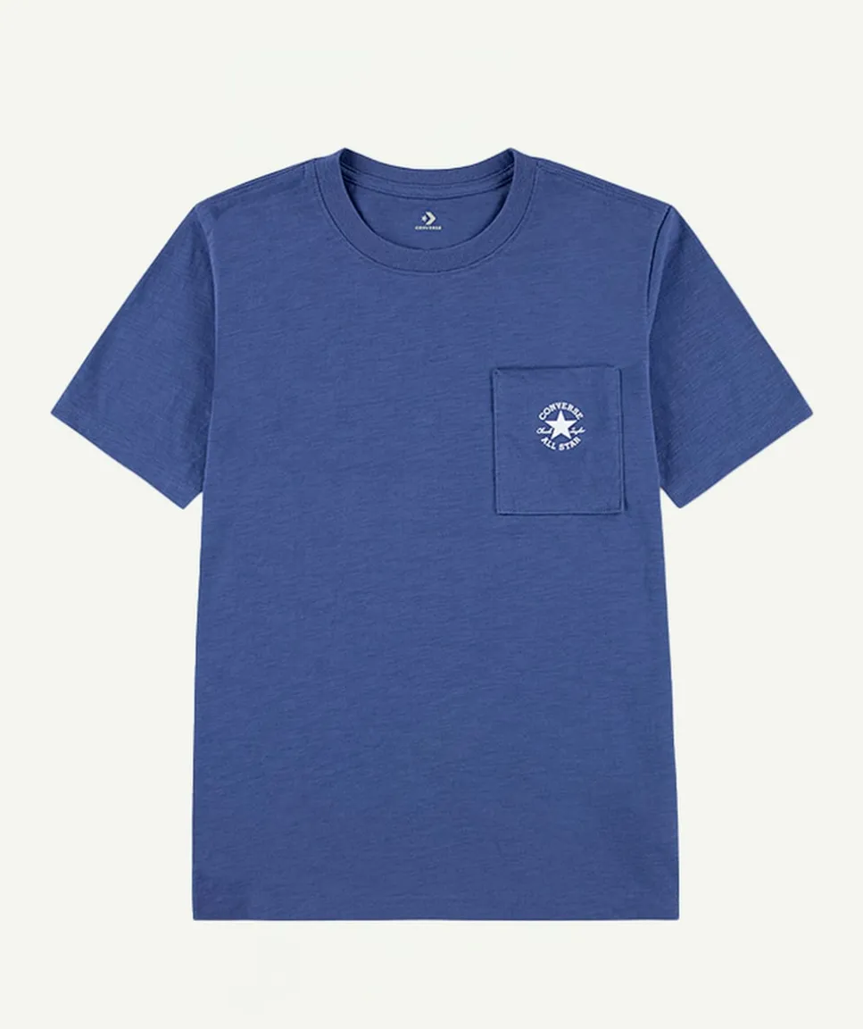 T-shirt garçon droit bleu