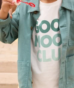 T-shirt garçon en coton blanc imprimé