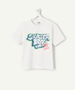 T-shirt garçon imprimé blanc