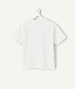 T-shirt garçon imprimé blanc