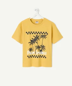 T-shirt garçon imprimé jaune