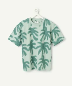 T-shirt garçon imprimé palmiers verts