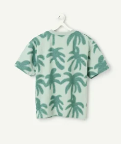 T-shirt garçon imprimé palmiers verts