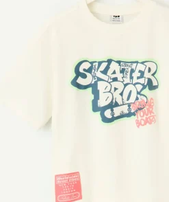 T-shirt garçon imprimé skate