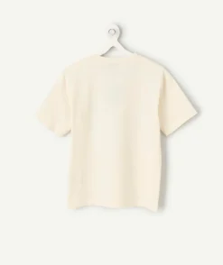 T-shirt garçon imprimé sunset beach crème