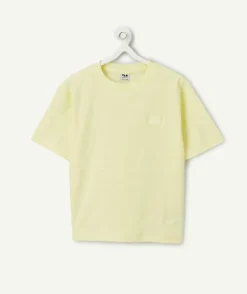 T-shirt garçon jaune rayé