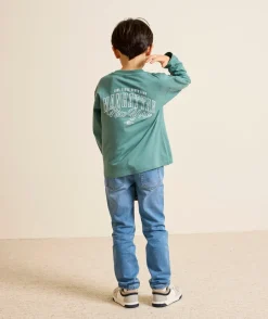 T-shirt garçon manches longues imprimé
