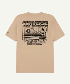 T-shirt garçon oversize beige