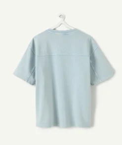 T-shirt garçon oversize bleu