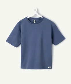T-shirt garçon oversize bleu