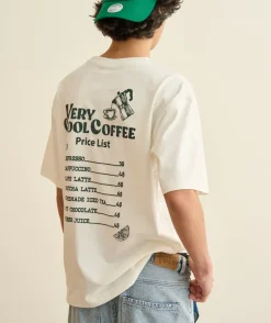 T-shirt garçon oversize imprimé blanc