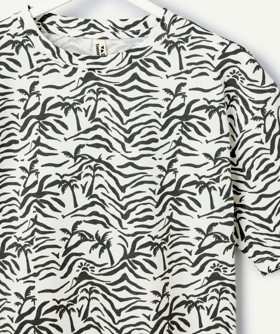T-shirt garçon oversize imprimé