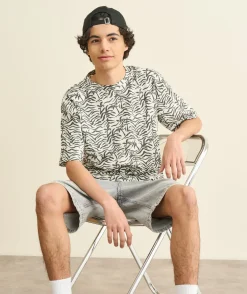 T-shirt garçon oversize imprimé